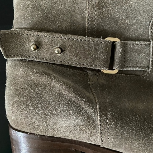 J Crew Parker Shearling Suede Ankle Boots Booties Sz 7.5 - Picture 7 of 15